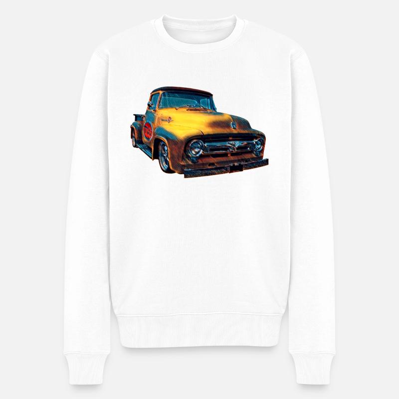 F100 - Pull Premium bio Homme - blanc