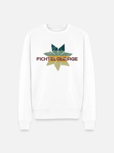 Siebenstern Fichtelgebirge Fichtelhills Oberfranke - Männer Premium Bio Pullover - Weiß