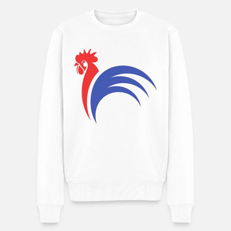 Le coq français - Pull Premium bio Homme - blanc