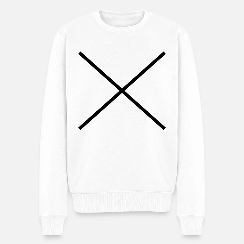 Croix - Pull Premium bio Homme - blanc