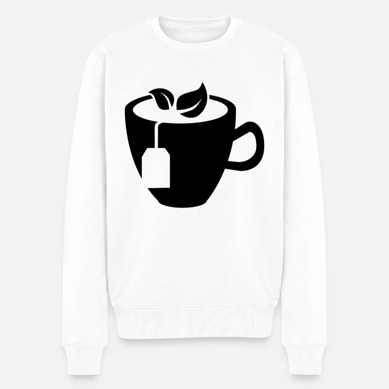 Tasse de thé - Pull Premium bio Homme - blanc