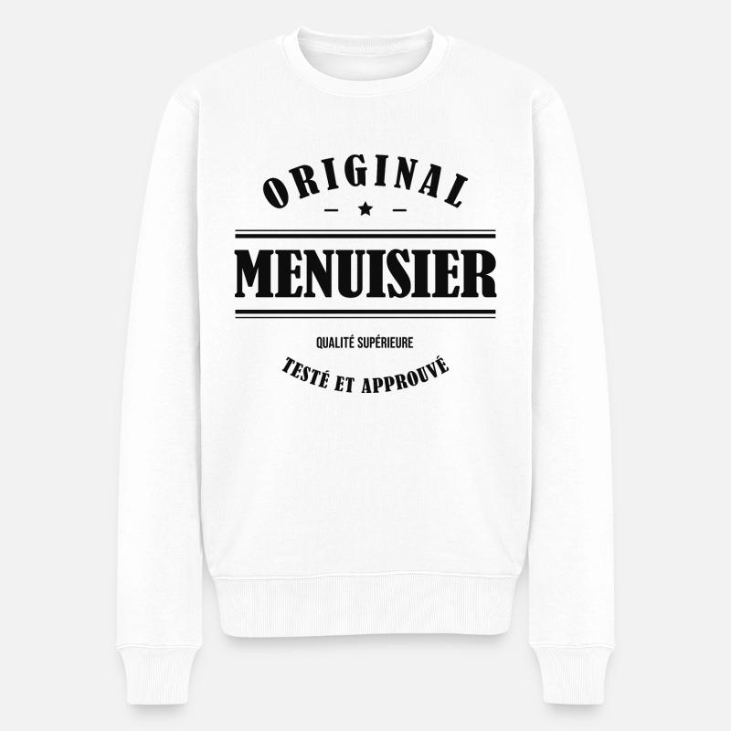 MENUISIER ORIGINAL - Pull Premium bio Homme - blanc