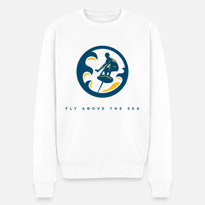 FJORDFOILER - Pull Premium bio Homme - blanc