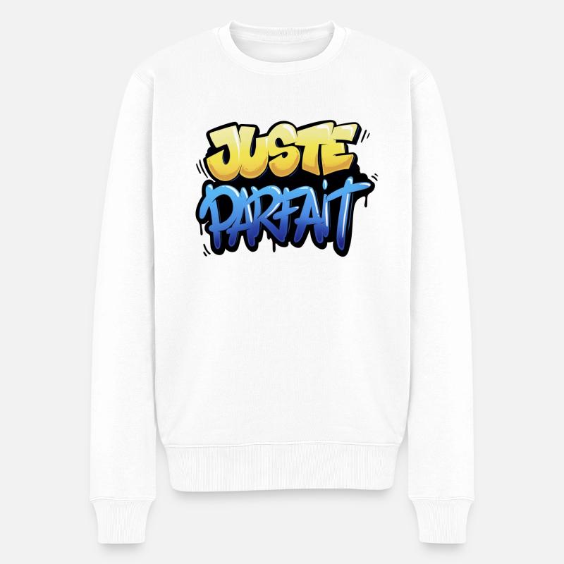Juste parfait - Pull Premium bio Homme - blanc