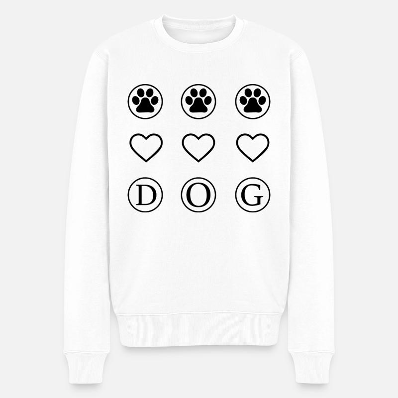 Chien de chasse - Pull Premium bio Homme - blanc