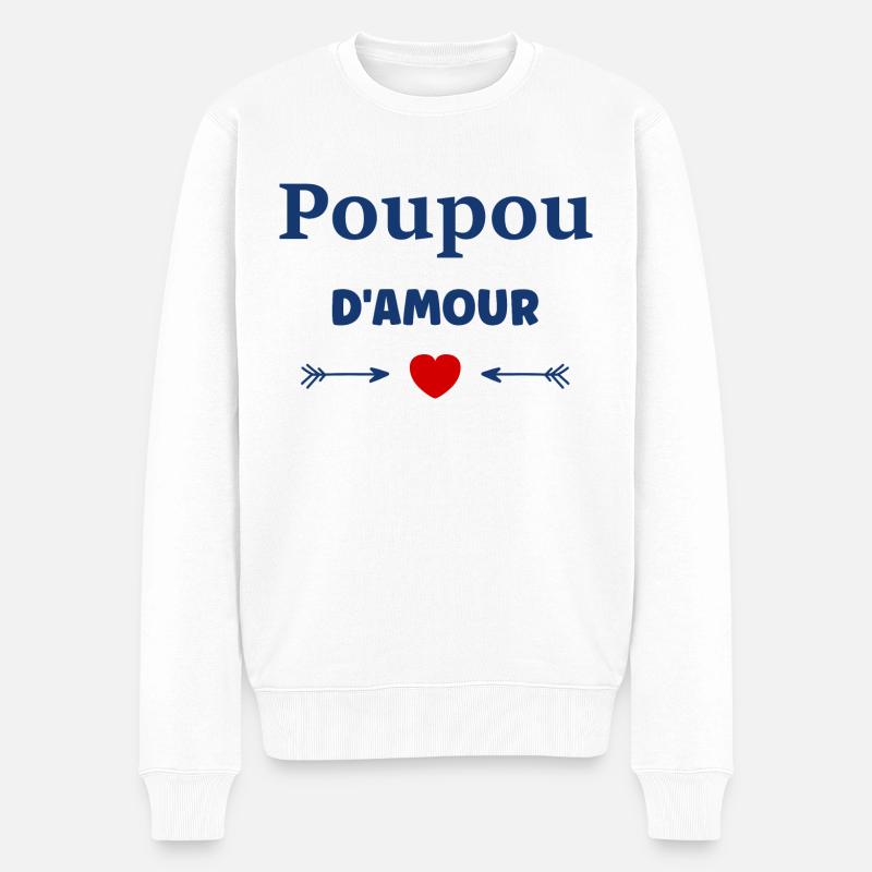 Poupou - Pull Premium bio Homme - blanc