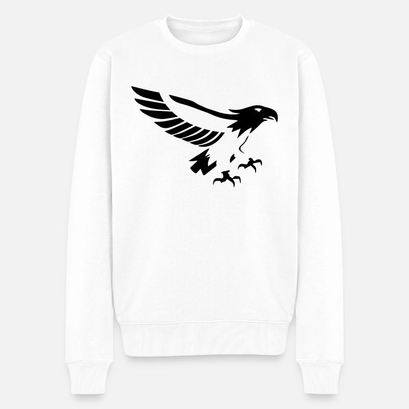 vole d'aigle puissant- 14 - Pull Premium bio Homme - blanc