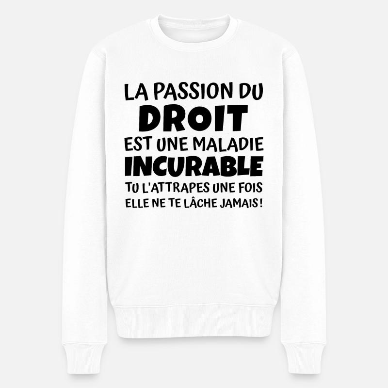 la passion du droit - Pull Premium bio Homme - blanc