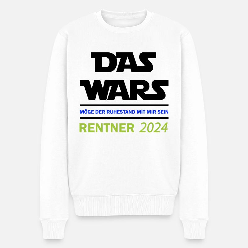 das wars rentner 2024 - Männer Premium Bio Pullover - Weiß