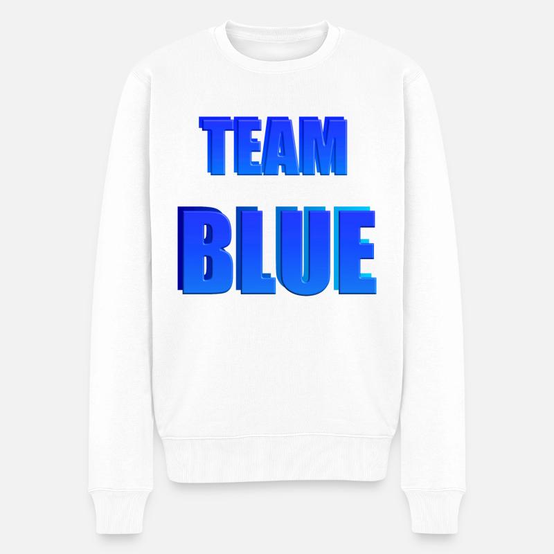 Team Blue - Pull Premium bio Homme - blanc