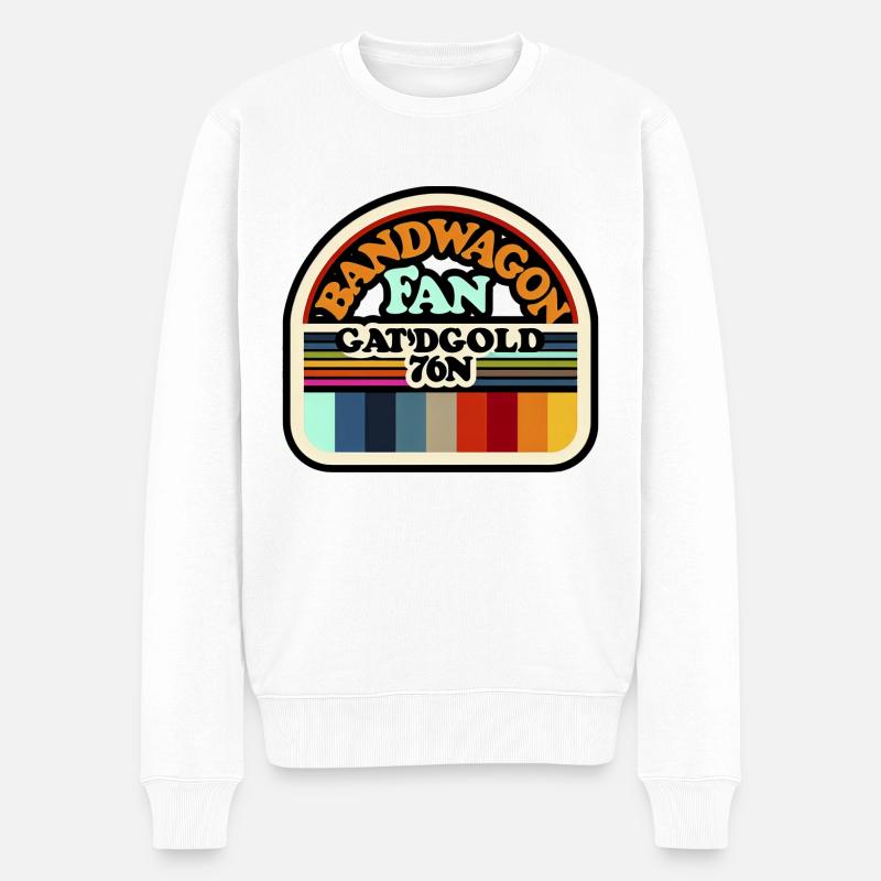 Bandwagon Fan 18 - Männer Premium Bio Pullover - Weiß