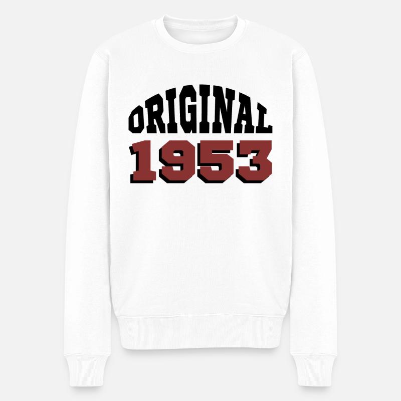 Original 1953 - Männer Premium Bio Pullover - Weiß