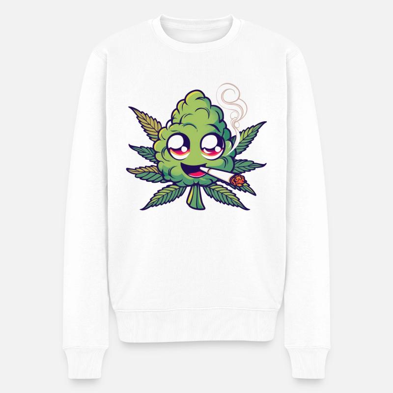 Bourgeon à fumer - Pull Premium bio Homme - blanc