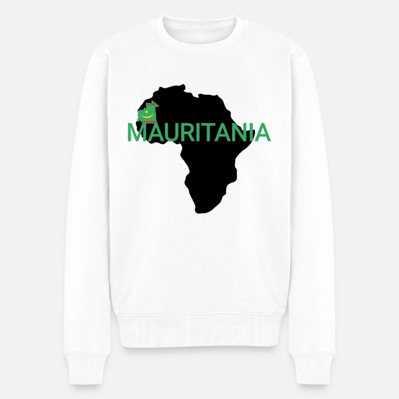 Aperçu de l’Afrique Mauritanie - Pull Premium bio Homme - blanc