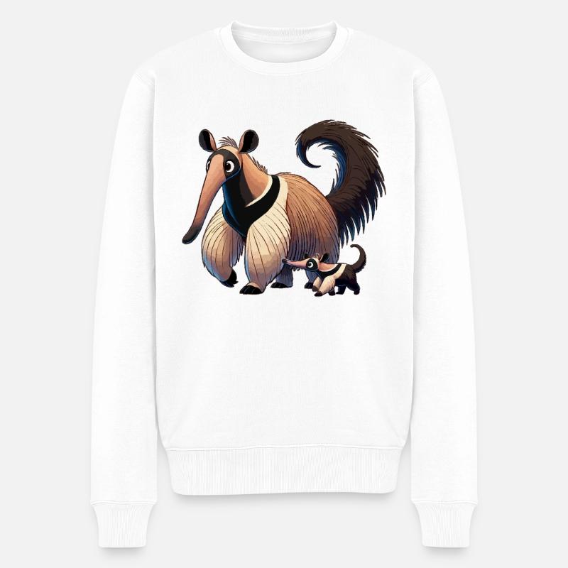 Fourmilieravec enfant - Pull Premium bio Homme - blanc