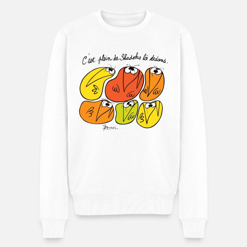 Le plein de Shadoks - Pull Premium bio Homme - blanc