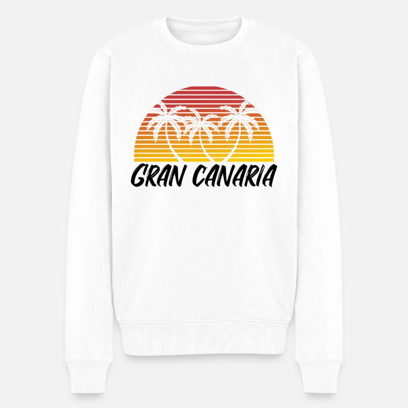 Gran Canaria - Pull Premium bio Homme - blanc