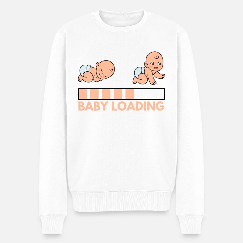 Chargement de bébé - Pull Premium bio Homme - blanc