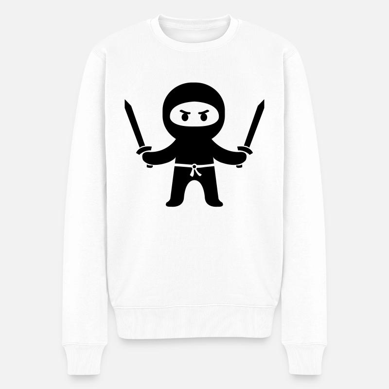 ninja - Pull Premium bio Homme - blanc