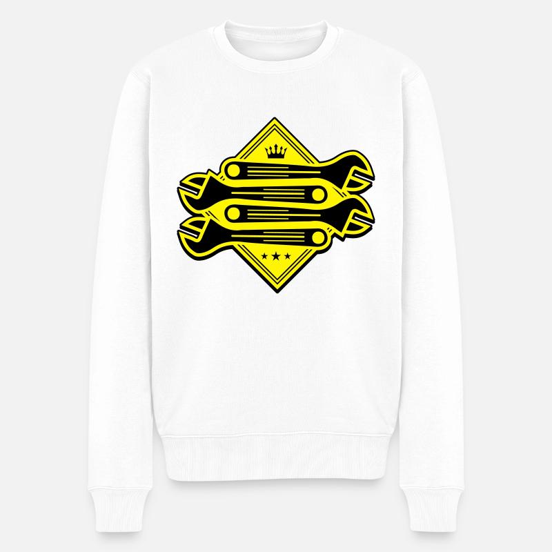 Clé de vis - Pull Premium bio Homme - blanc