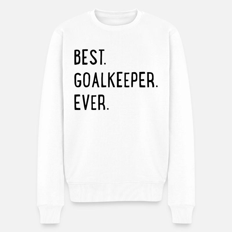 Torwart - Männer Premium Bio Pullover - Weiß