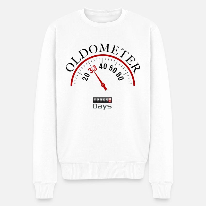 Oldometer 33e anniversaire - Pull Premium bio Homme - blanc