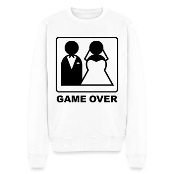 Fin du jeu - Pull Premium bio Homme - blanc - Devant - Thijin (182cm)