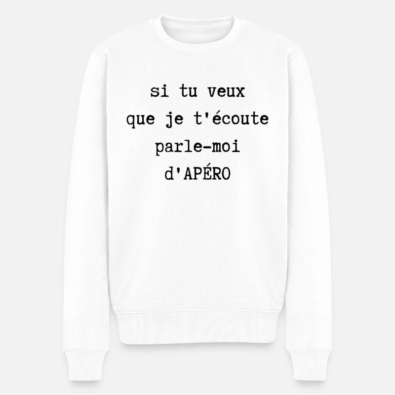 parle-moi d'apéro - Pull Premium bio Homme - blanc