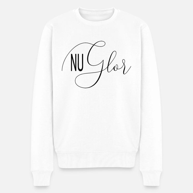 Nu Glor - Ich liebe Sächsisch | Sachsen - Männer Premium Bio Pullover - Weiß