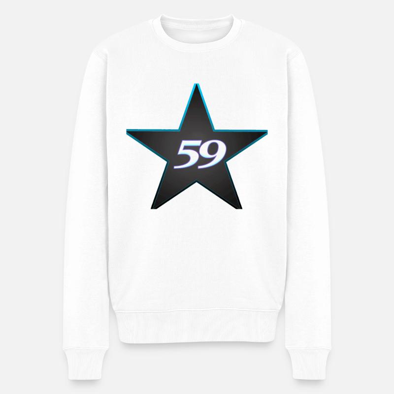 59 styler département - Pull Premium bio Homme - blanc