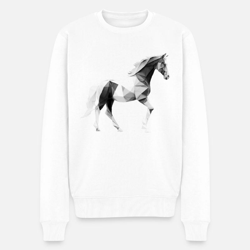 CHEVAL - Pull Premium bio Homme - blanc