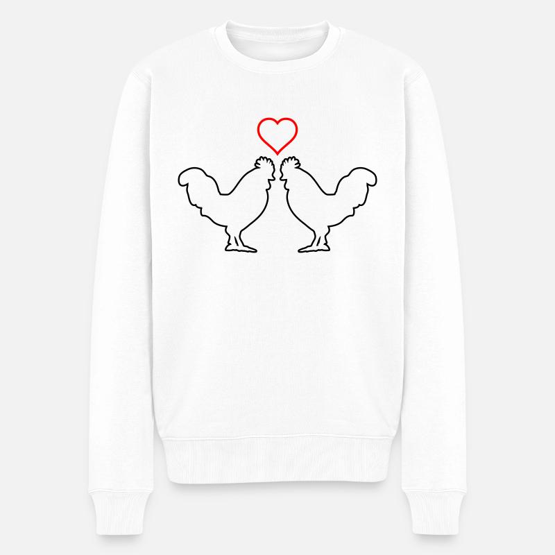 Hahn Love 02 - Pull Premium bio Homme - blanc