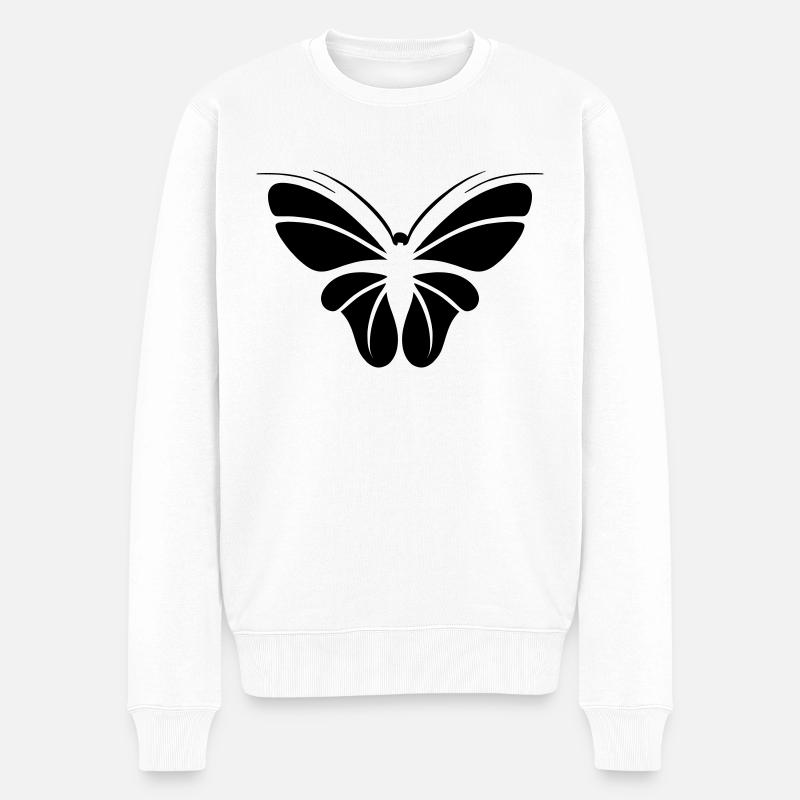 papillon - Pull Premium bio Homme - blanc