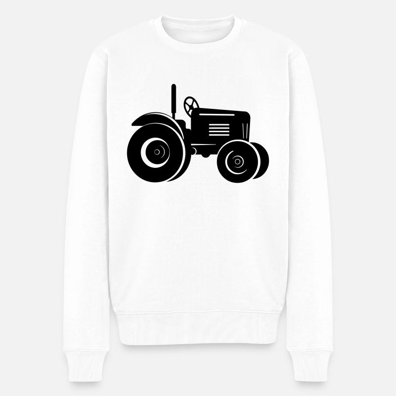 Tracteur - Pull Premium bio Homme - blanc
