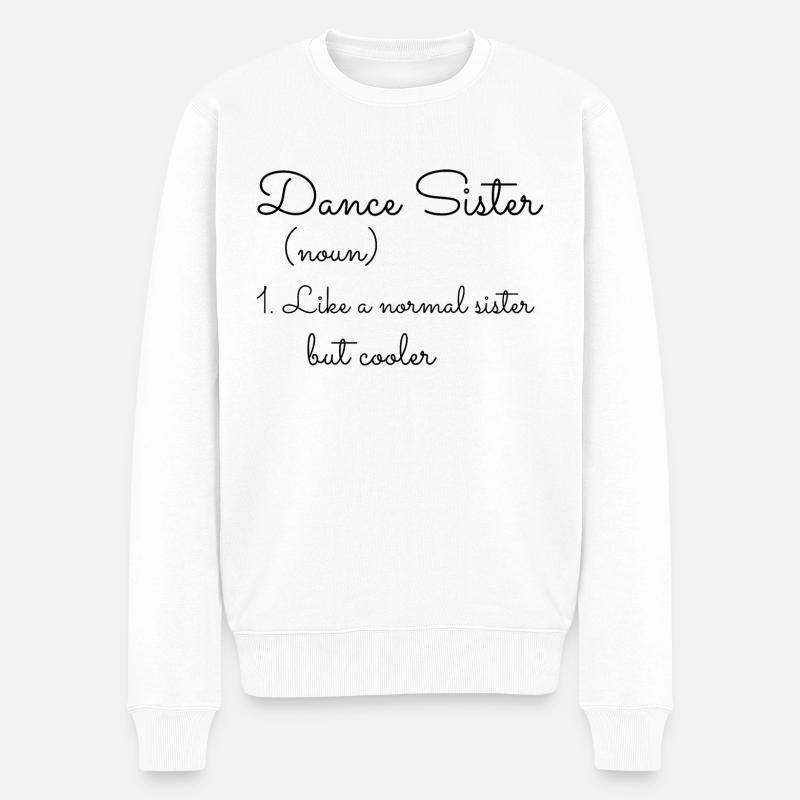 Dancing Dance Music - Männer Premium Bio Pullover - Weiß