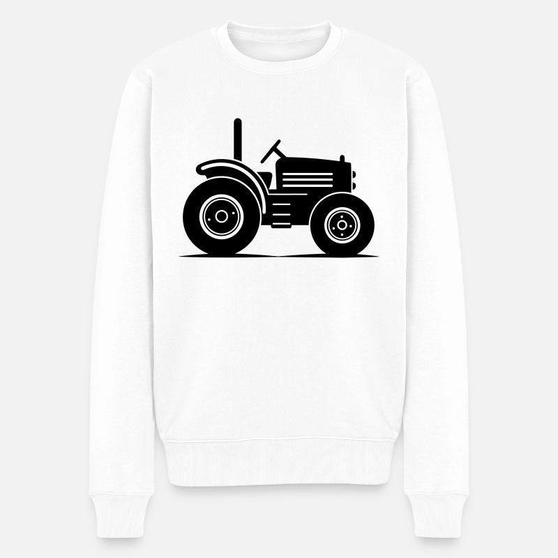 Tracteur - Pull Premium bio Homme - blanc