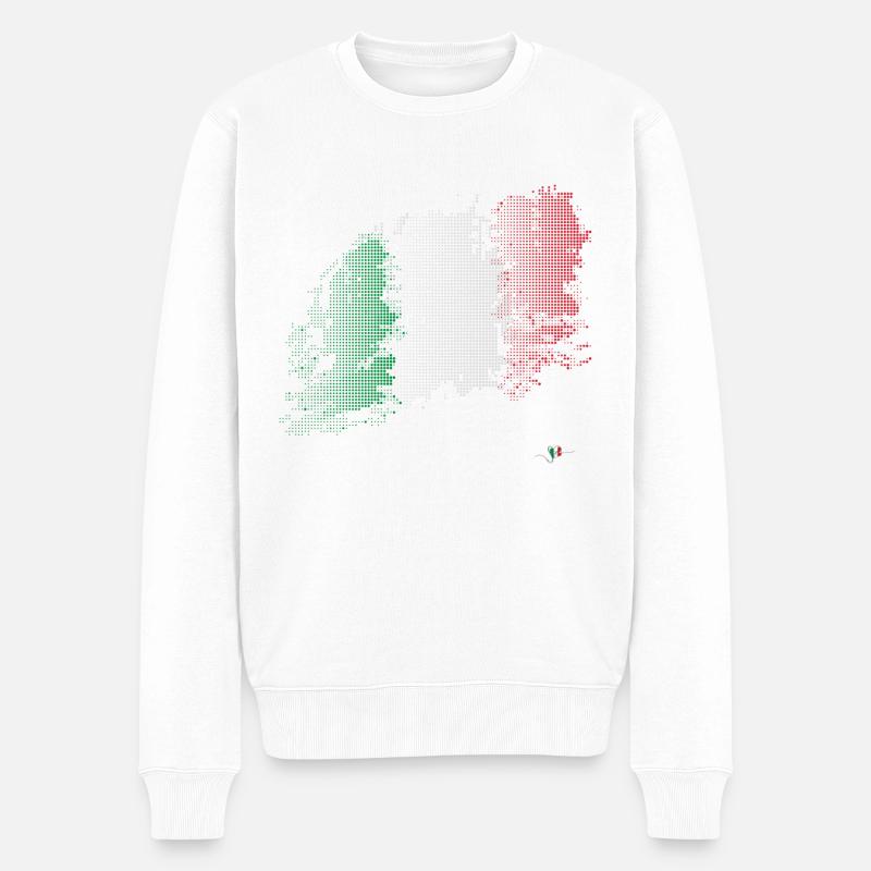 Flag 3 couleurs - Pull Premium bio Homme - blanc
