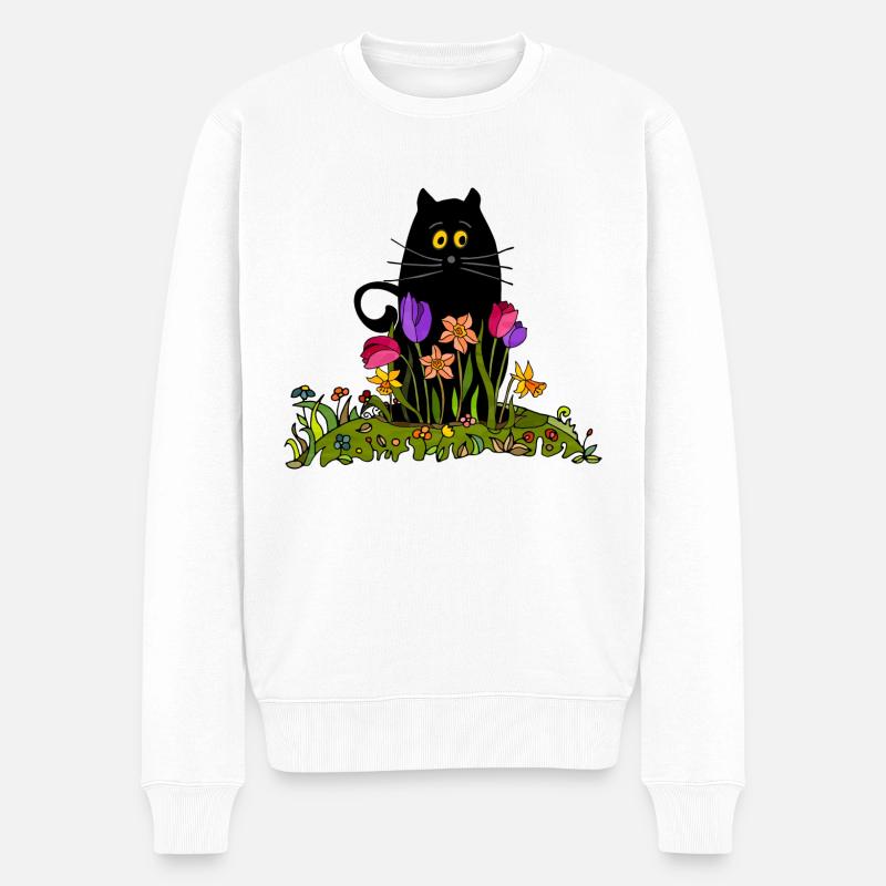 Chat - Pull Premium bio Homme - blanc