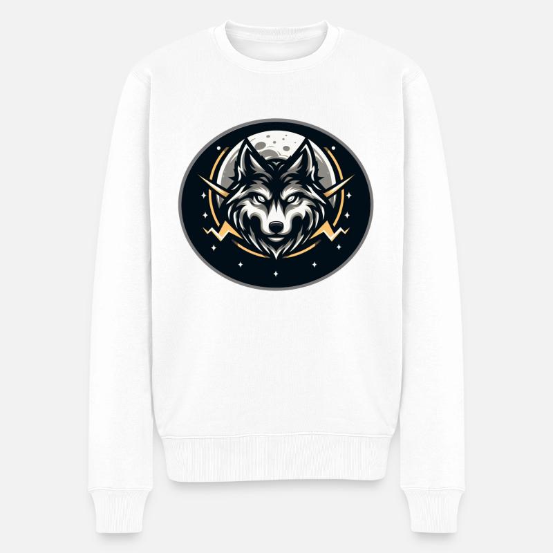 Loup8 - Pull Premium bio Homme - blanc