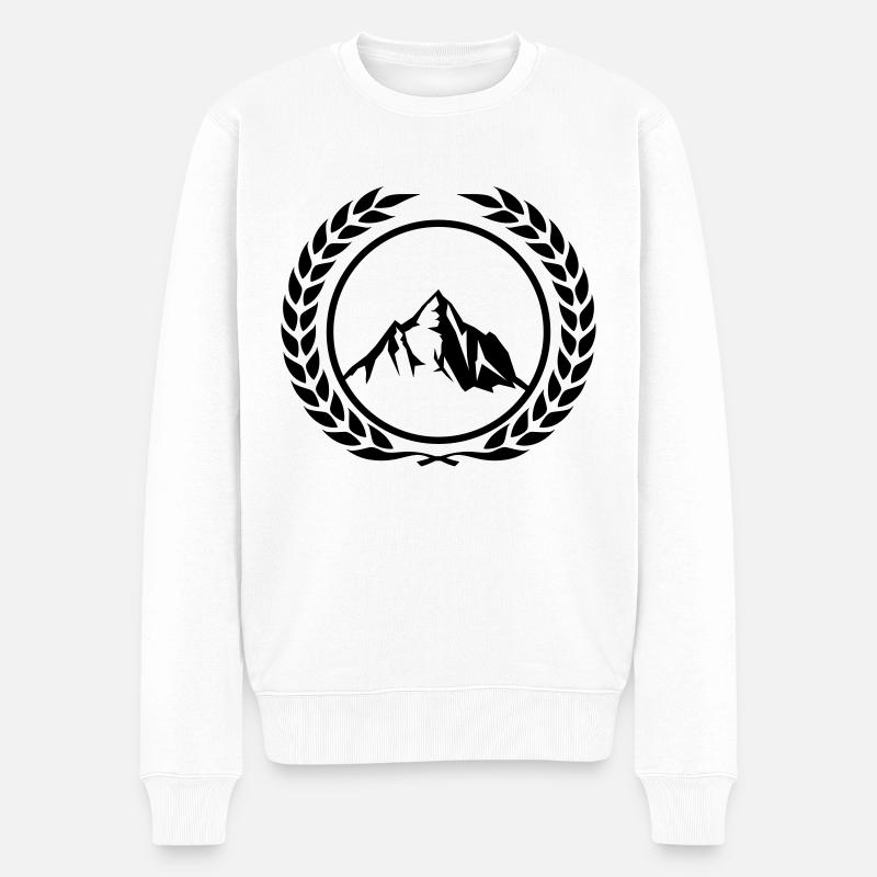 Couronne de montagnes - Pull Premium bio Homme - blanc