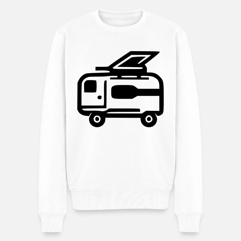 Karawane - Männer Premium Bio Pullover - Weiß