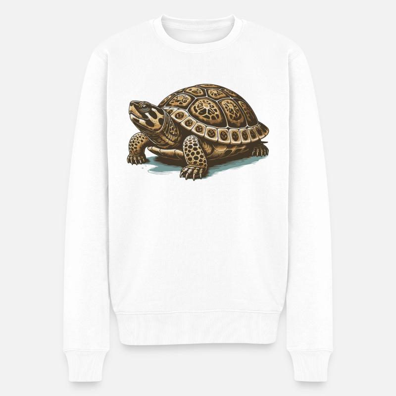Tortue - Pull Premium bio Homme - blanc
