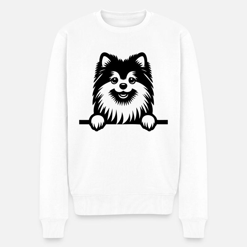 Poméranien - Pull Premium bio Homme - blanc