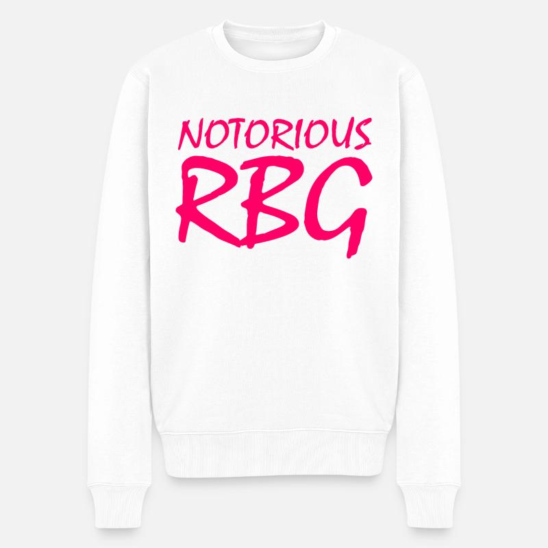 NOTORIOUS RBG - Männer Premium Bio Pullover - Weiß