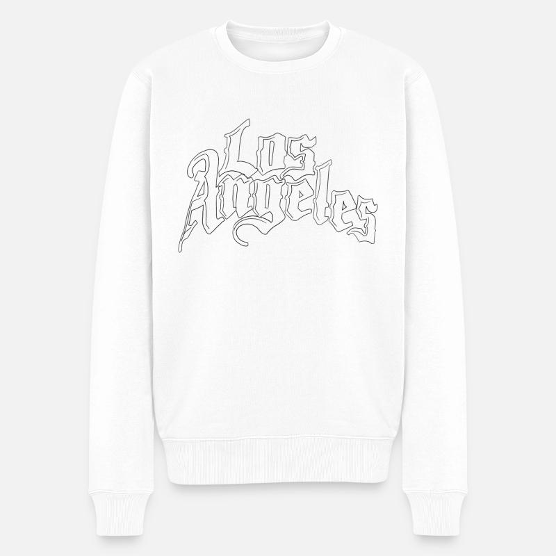 Los Angeles - Pull Premium bio Homme - blanc