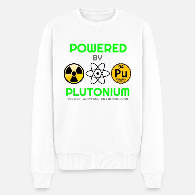 Plutonium, Plutonium t shirts, Plutonium Hoodies - Männer Premium Bio Pullover - Weiß
