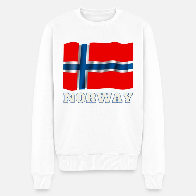 Norvège - Pull Premium bio Homme - blanc