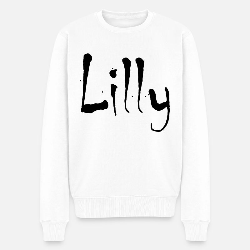 Lilly - Männer Premium Bio Pullover - Weiß