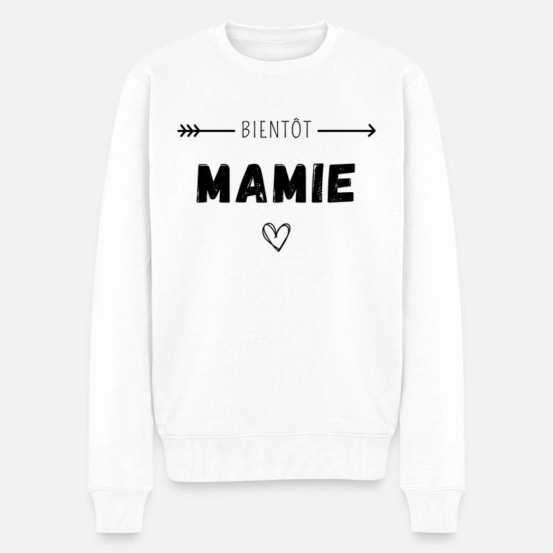 Bientôt mamie - Pull Premium bio Homme - blanc