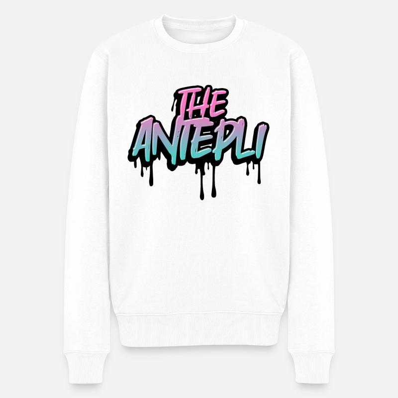 The Antepli - Männer Premium Bio Pullover - Weiß